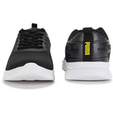 Puma Mens Ultragrip Dark Coal-Black-Pele Yellow Running Shoe (31076201)