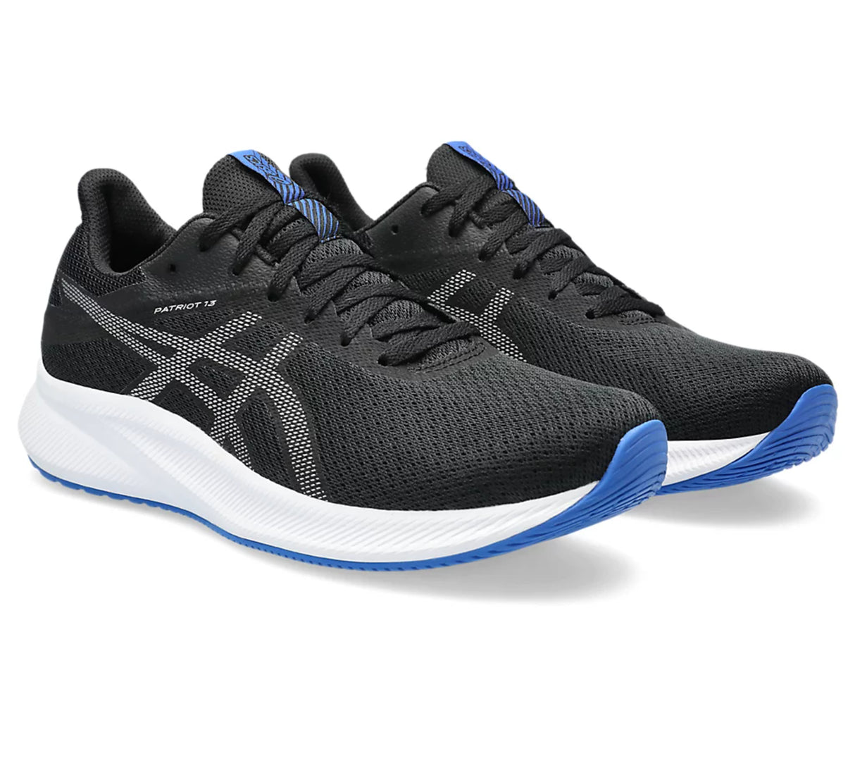 Asics PATRIOT 13 Sports Running Shoes Black/Pure Silver 1011B485.005