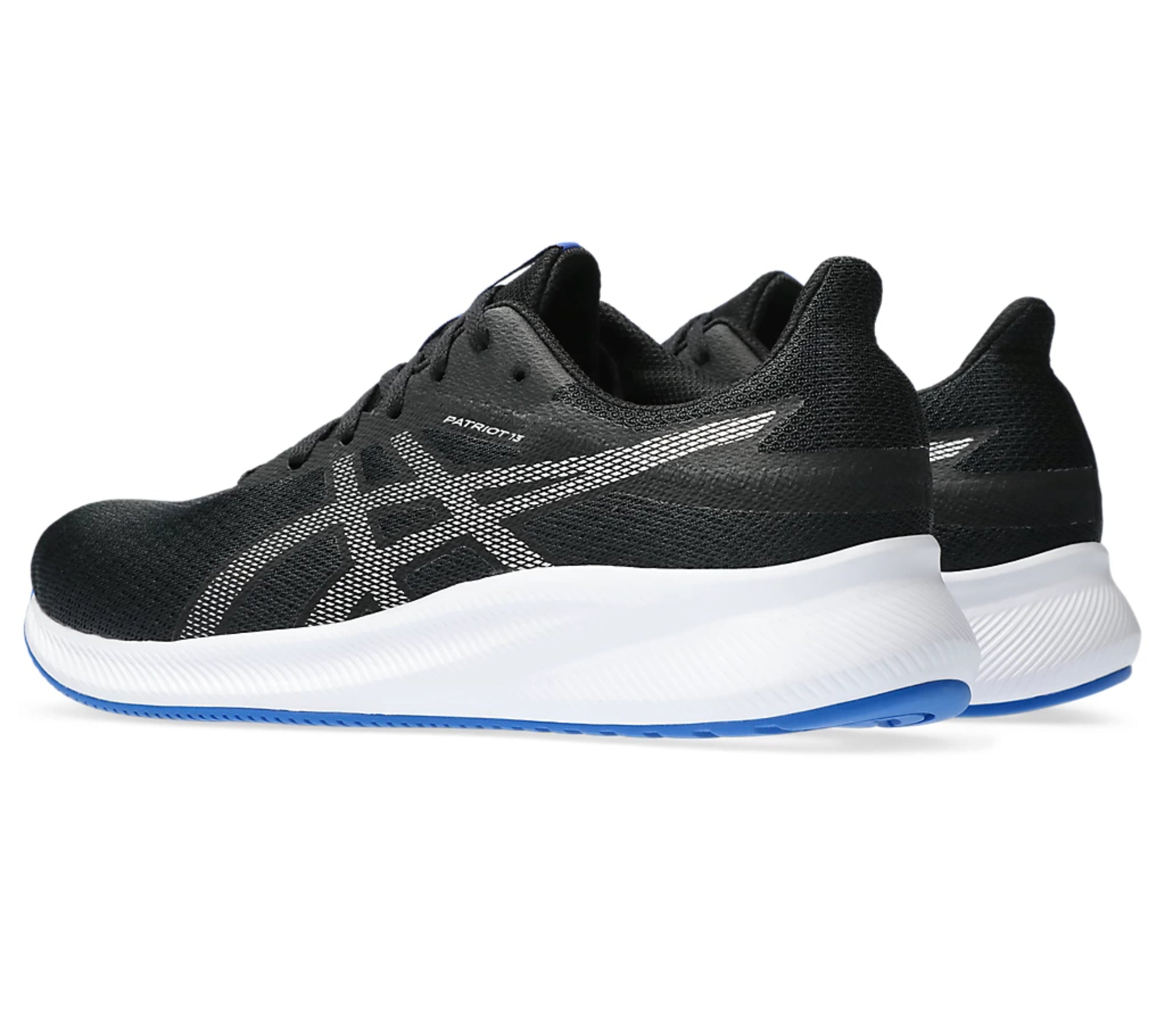 Asics PATRIOT 13 Sports Running Shoes Black Pure Silver 1011B485.005