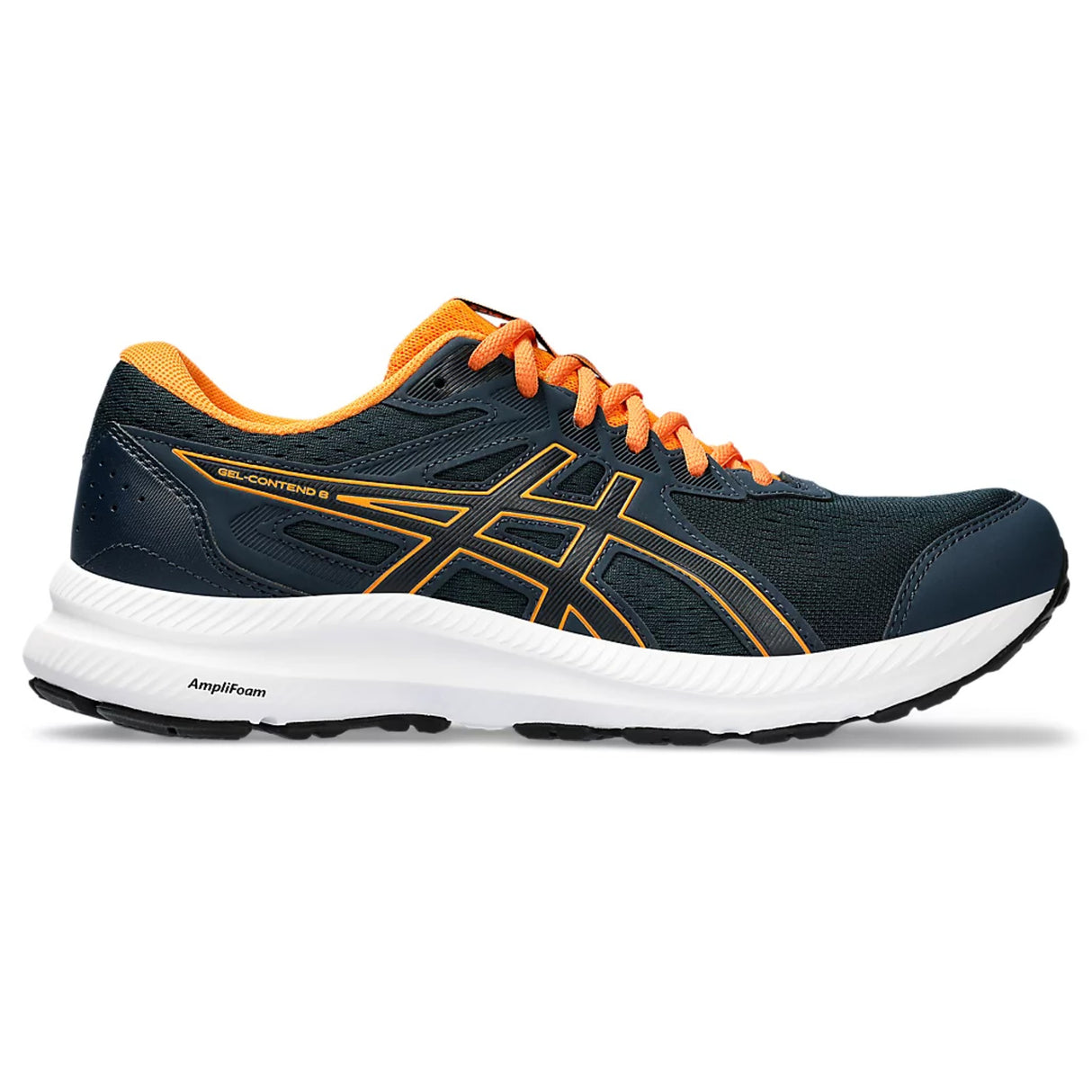 Asics GEL-CONTEND 8 Sports Running Shoes French Blue/Bright Orange 1011B492