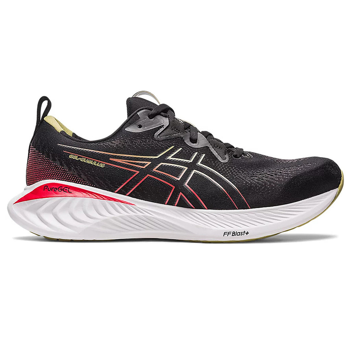 ASICS GEL-CUMULUS 25  Black/Electric Red Sports Running Shoe