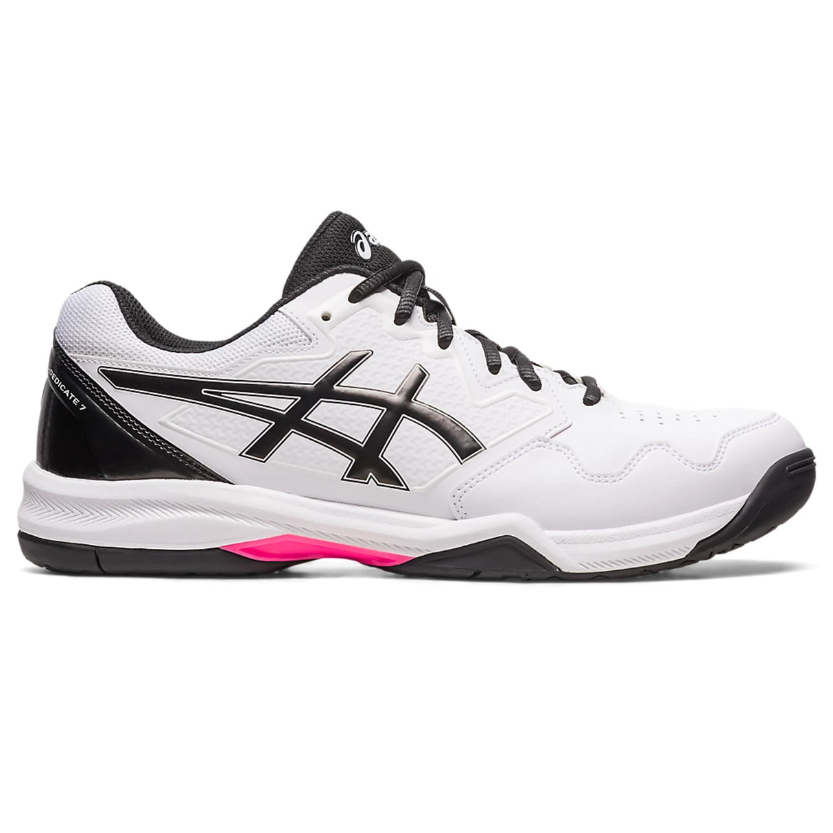 Asics GEL-DEDICATE 7 Indoor Court Shoe White/Hot Pink 1041A223