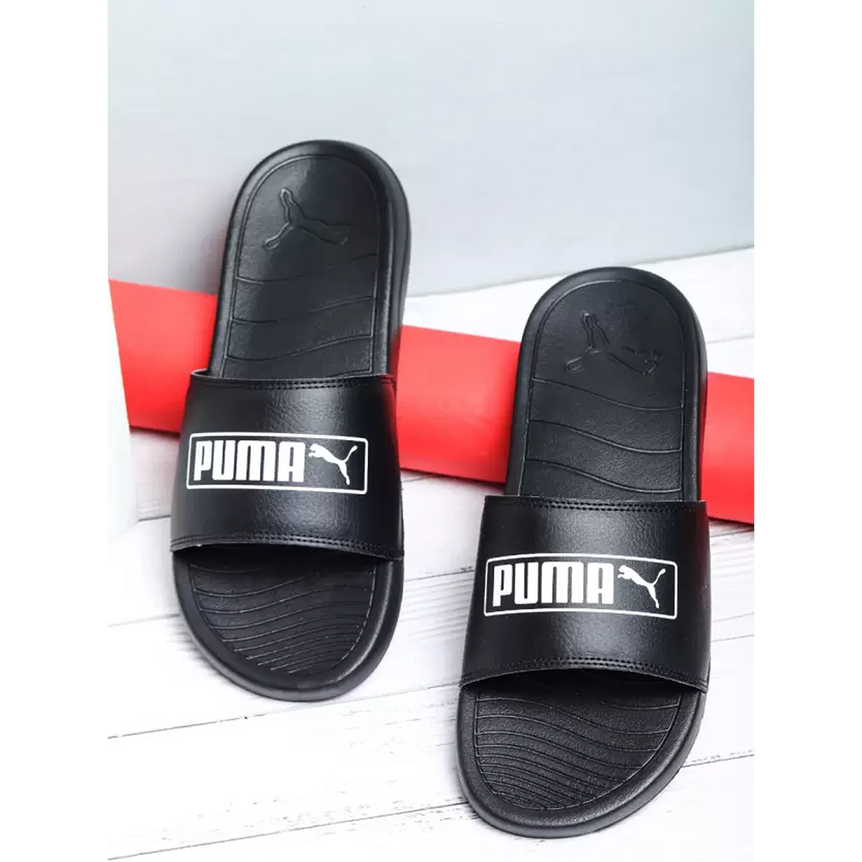 Puma Exclusive Alvi Slides For Men (Black) (39677301)