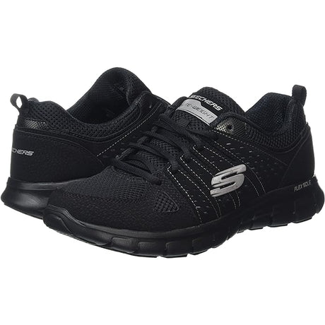 Skechers (SKEES), women's sports shoes, synergy book (11963-BLACK)