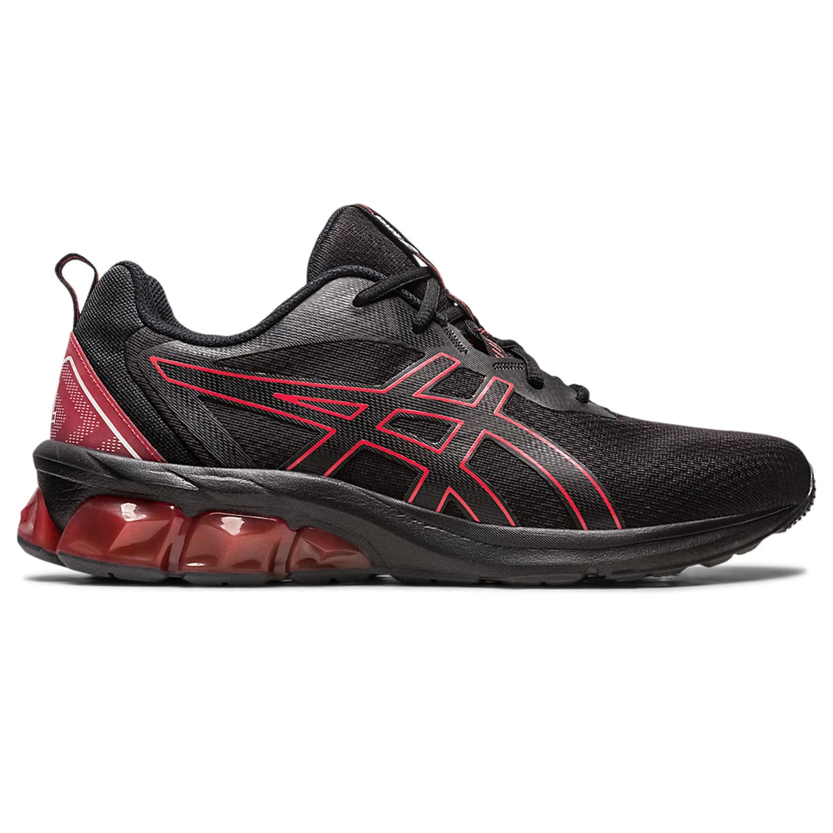 Asics GEL-QUANTUM 90 IV Sports Running Shoes Black/Cayenne 1201A764