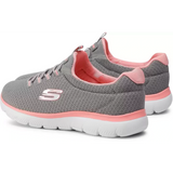 SKECHERS SUMMITS Walking Shoes For Women  (Grey, Pink) (12980-GYPK)