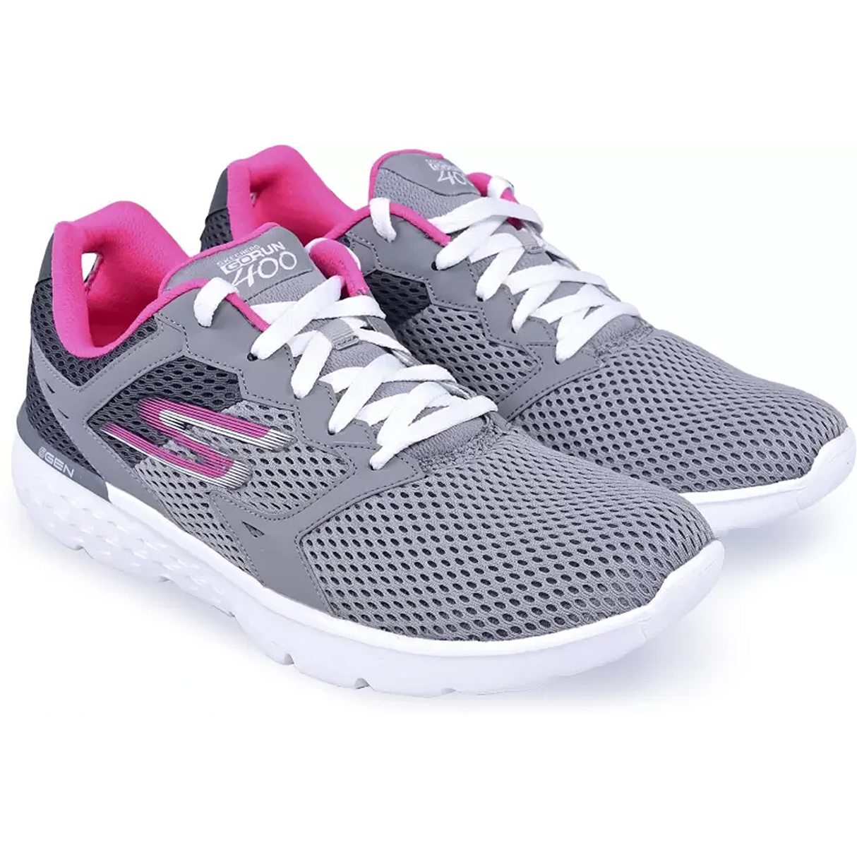 SKECHERS GO Run 400 Running Shoes For Women Grey 14350 CCHP myshoe.in