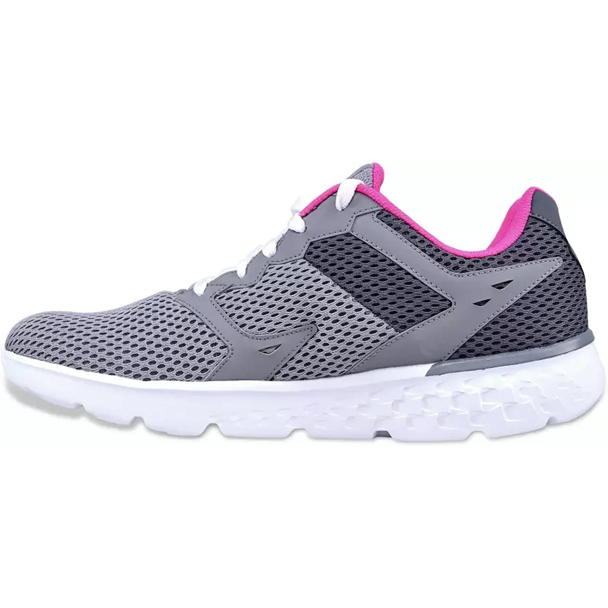 SKECHERS GO Run 400 Running Shoes For Women  (Grey) (14350-CCHP)