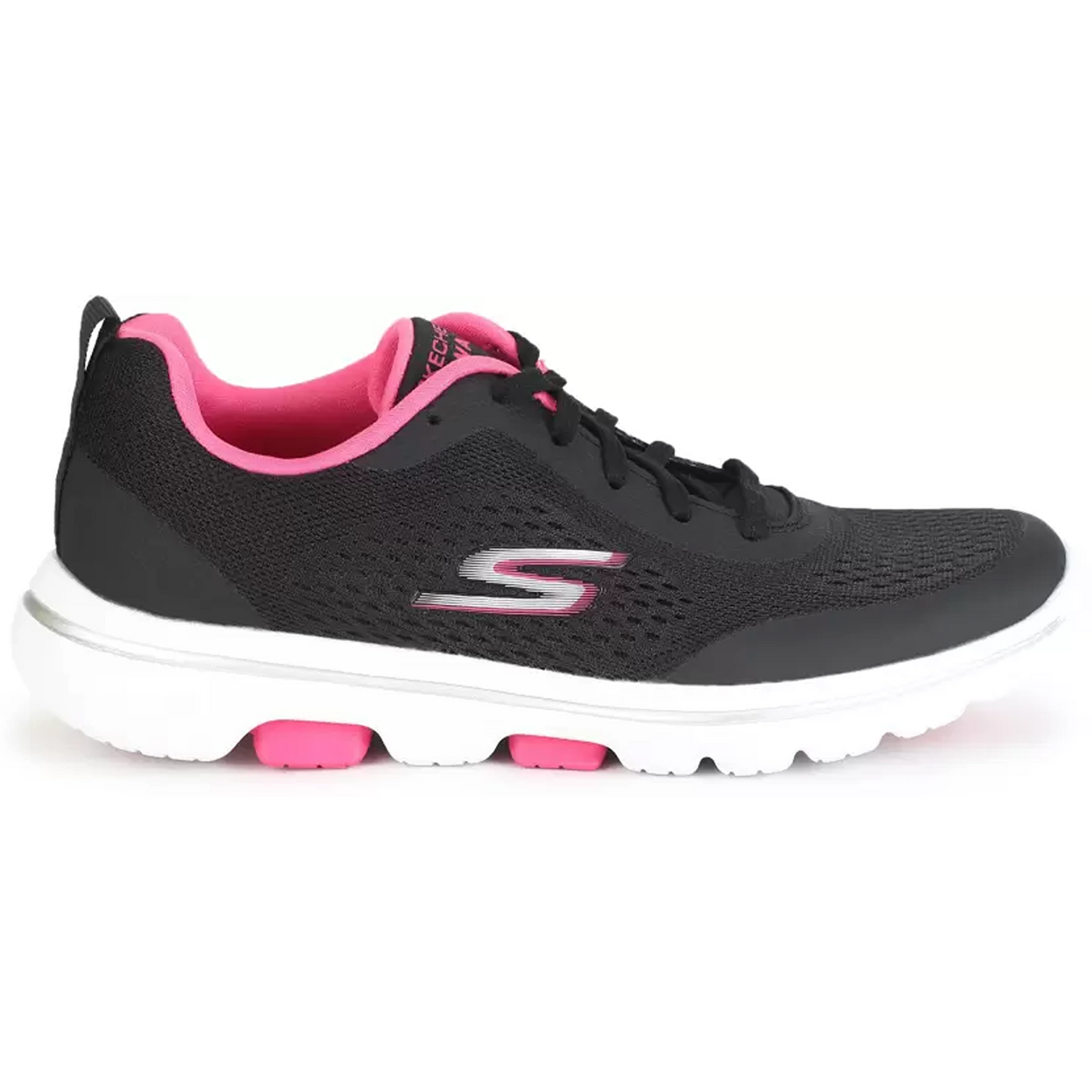 SKECHERS GO WALK 5 EXQUSITE Walking Shoes For Women Black 15953 myshoe.in