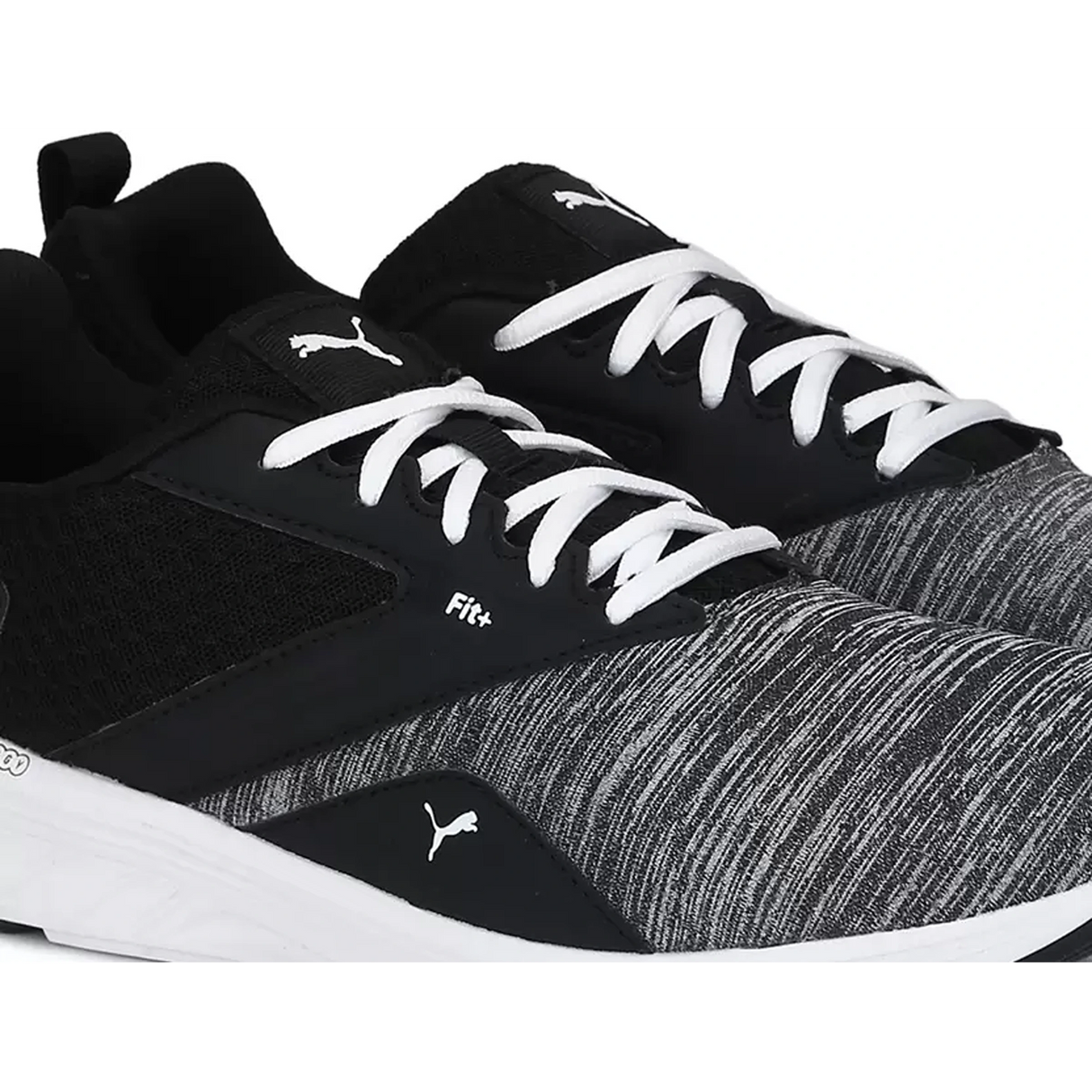 Puma Unisex-Adult NRGY Comet White-Black Running Shoe (19055604)