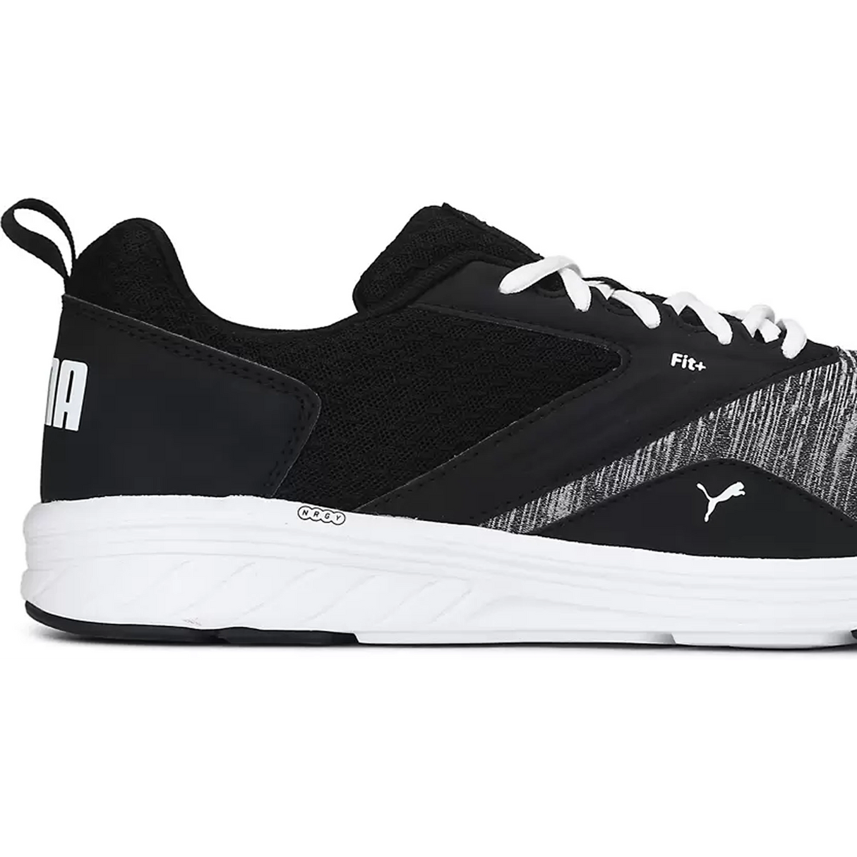 Puma Unisex-Adult NRGY Comet White-Black Running Shoe (19055604)