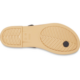 crocs Women's Tulum Post Toe W Black/Tan Fashion Sandal