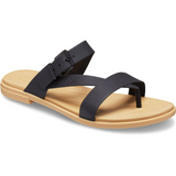 crocs Women's Tulum Post Toe W Black/Tan Fashion Sandal