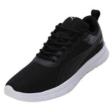 Puma Mens Ultragrip Dark Coal-Black-Pele Yellow Running Shoe (31076201)