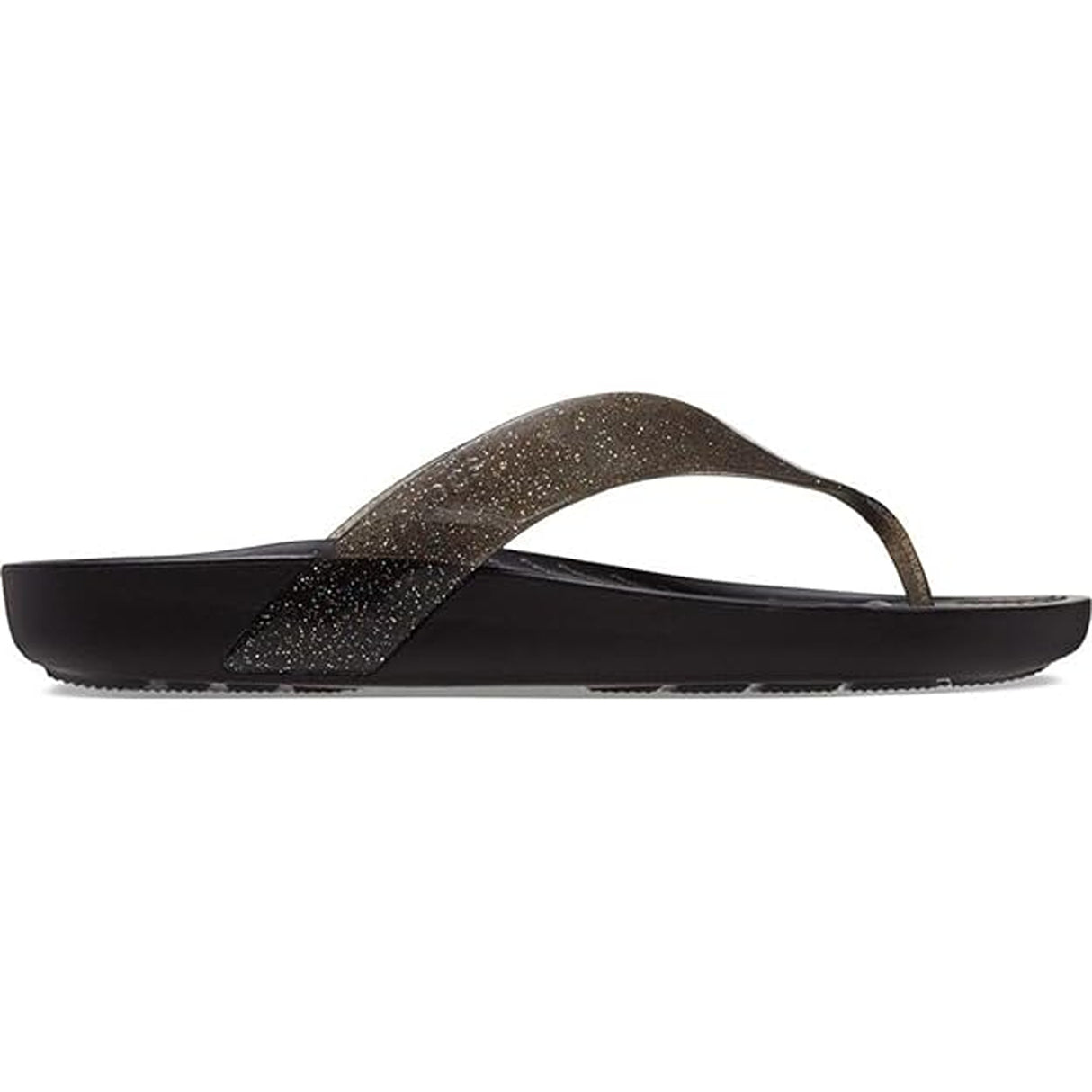 Crocs Women's Splash Glitter Flip Blk Slipper