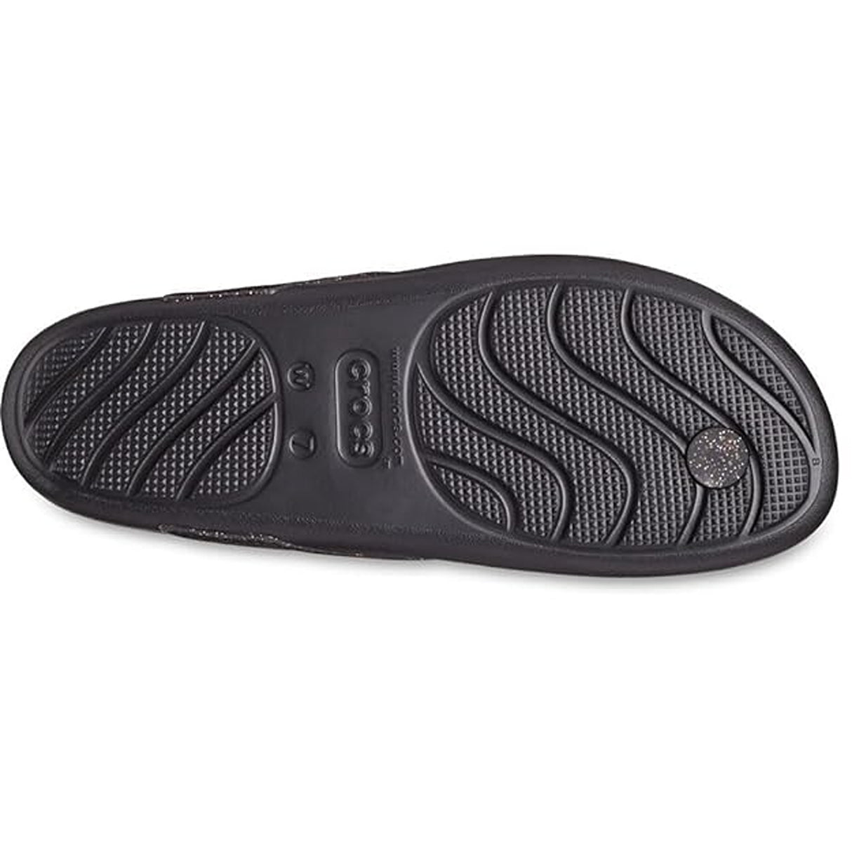 Crocs Women's Splash Glitter Flip Blk Slipper