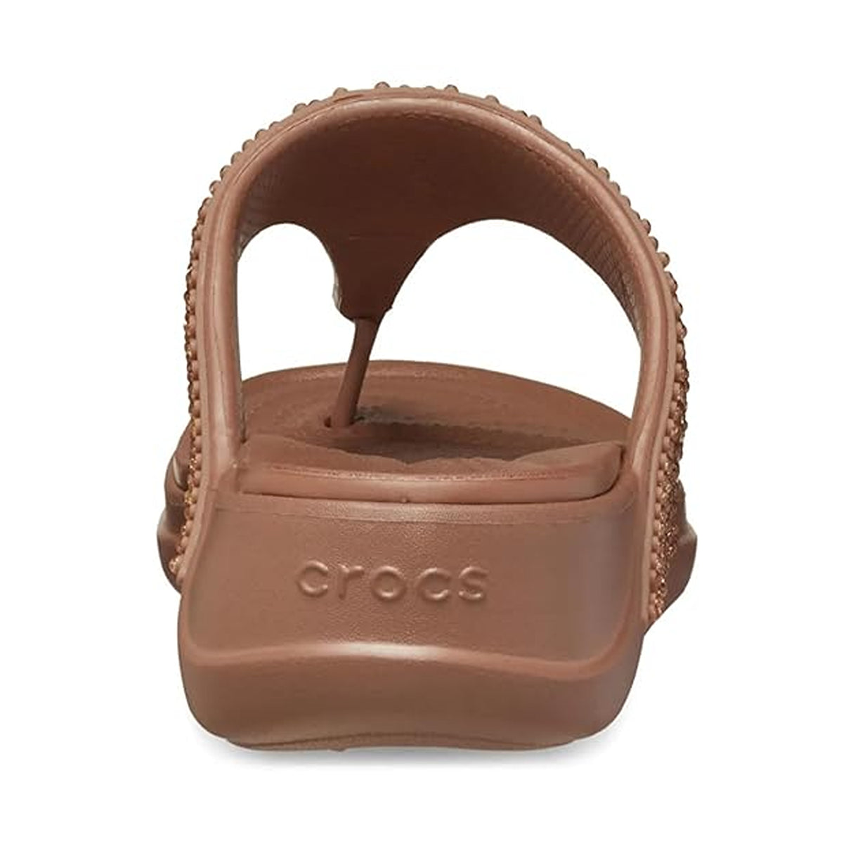 Crocs Women's Boca Bling Flip Wedge W Bronze Slipper