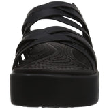 crocs Women's Brooklyn Strappy Low Wedge Sandal