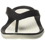 crocs Women's Swiftwater Black/White Flip-Flops