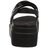 crocs Women's Brooklyn Strappy Low Wedge Sandal