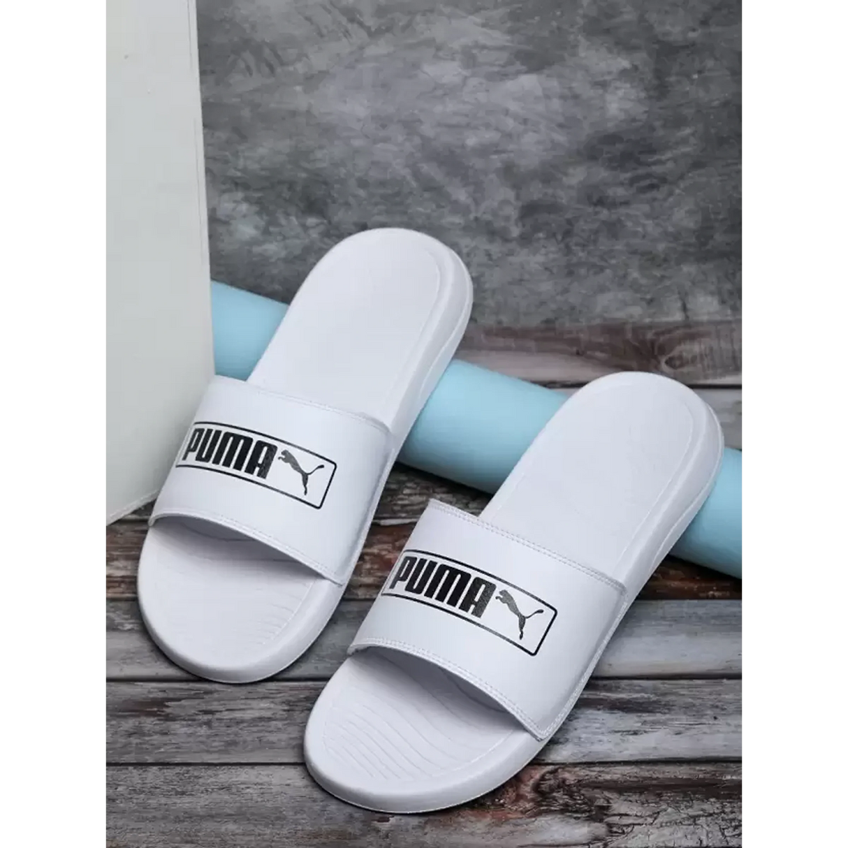 Puma Exclusive Alvi Slides For Men (White) (39677302)