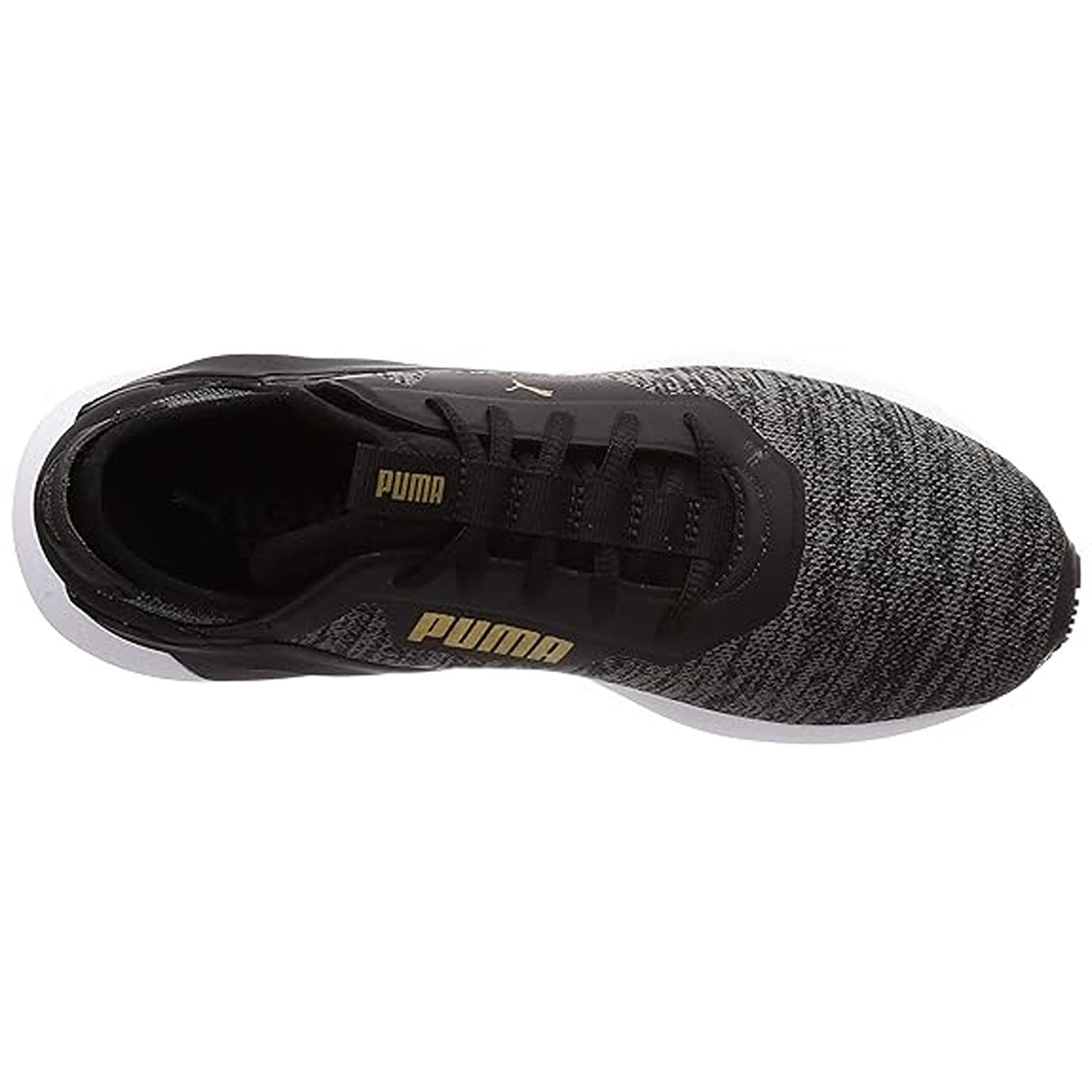 Puma Mens Rogue X Knit Black-Castlerock Running Shoes (19280302)