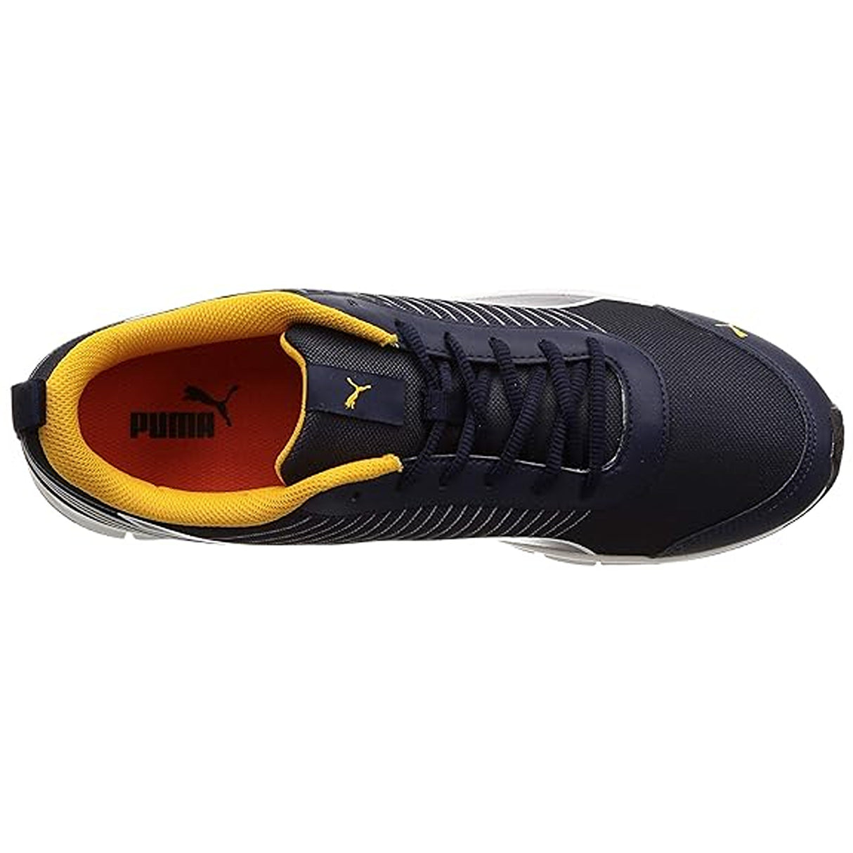 Puma mens Spectrum V2 Peacoat-Saffron Sneaker (37548902)