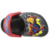 crocs FunLab Lights Spiderman Boys Clog in Black