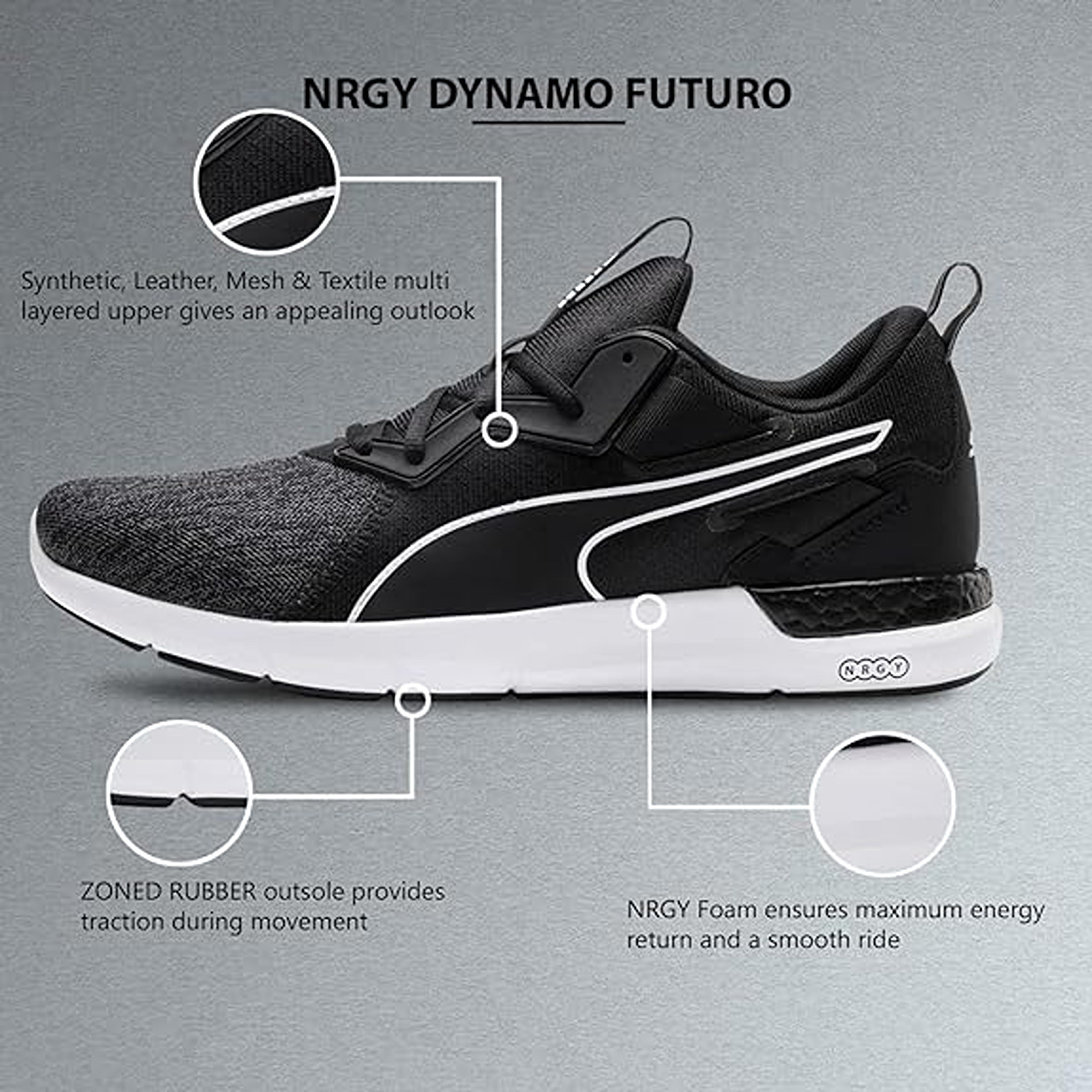 Puma Mens Nrgy Dynamo Futuro Running Shoes 19110203 myshoe.in