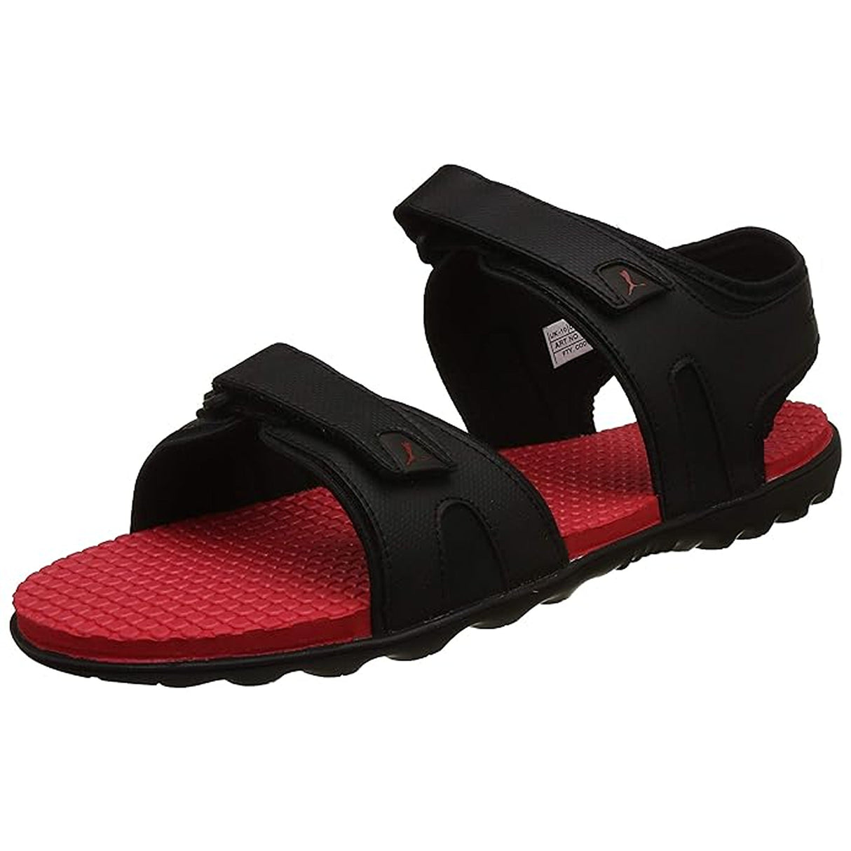 Puma Men's Puma Black-High Risk Red Sandals (19185301)