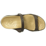 Crocs womens CLEO SANDAL ESPRESSO/GOLD Sandal