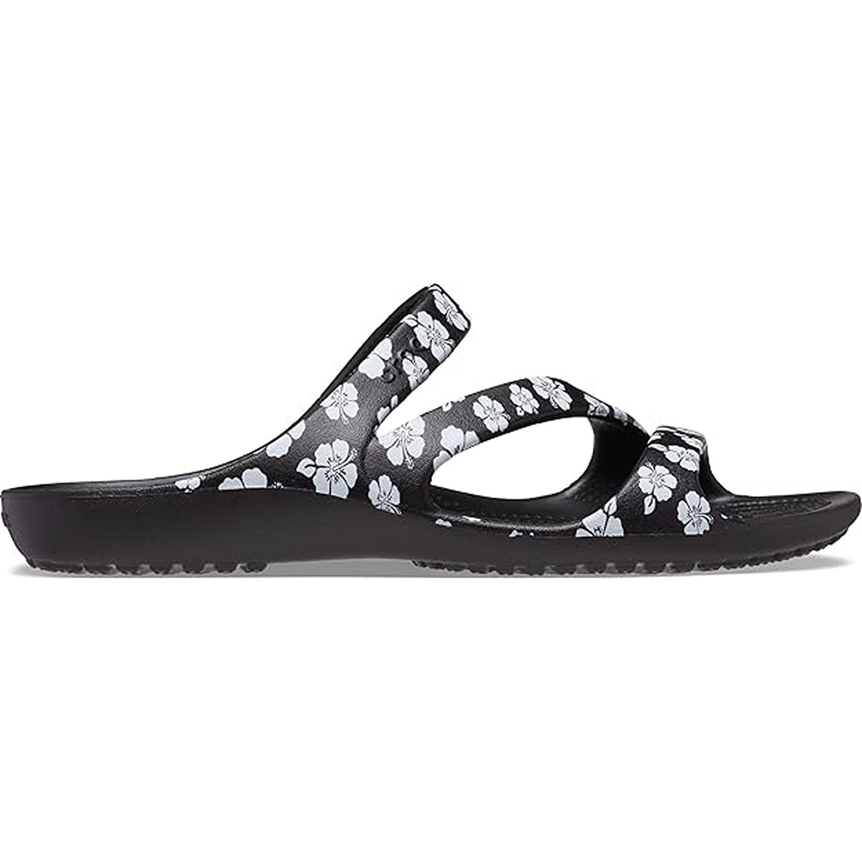 crocs Women's Kadee II Retro Resort W Blk/WHI Sandal (Black, W5)