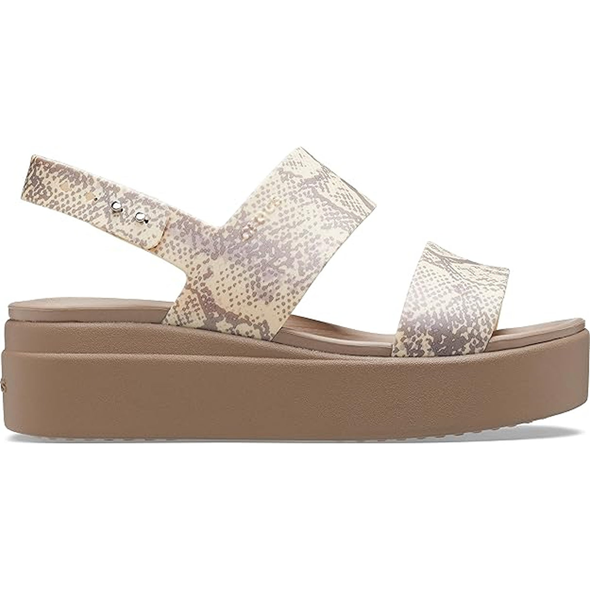 Crocs womens Brooklyn Low Wedge printed with backstrap