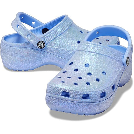 Crocs Women's Classic Platform Clog(Moon Jelly)