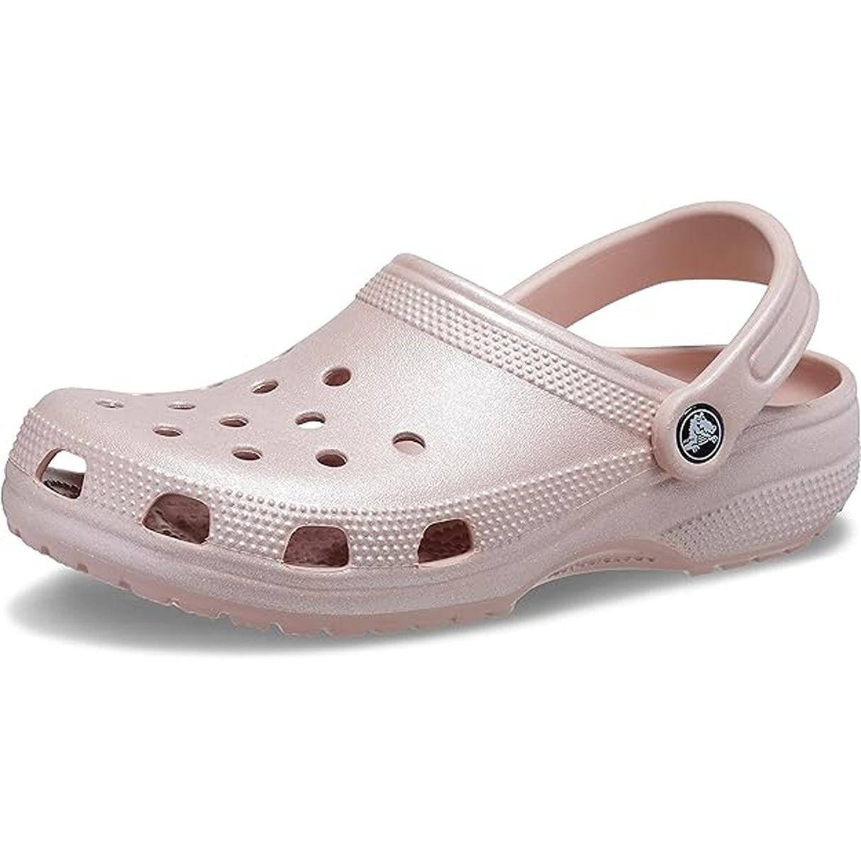 Crocs Womens Classic Shimmer Clog Pink Clay Classic Pink Clay Clog Men Adult (Pink Clay