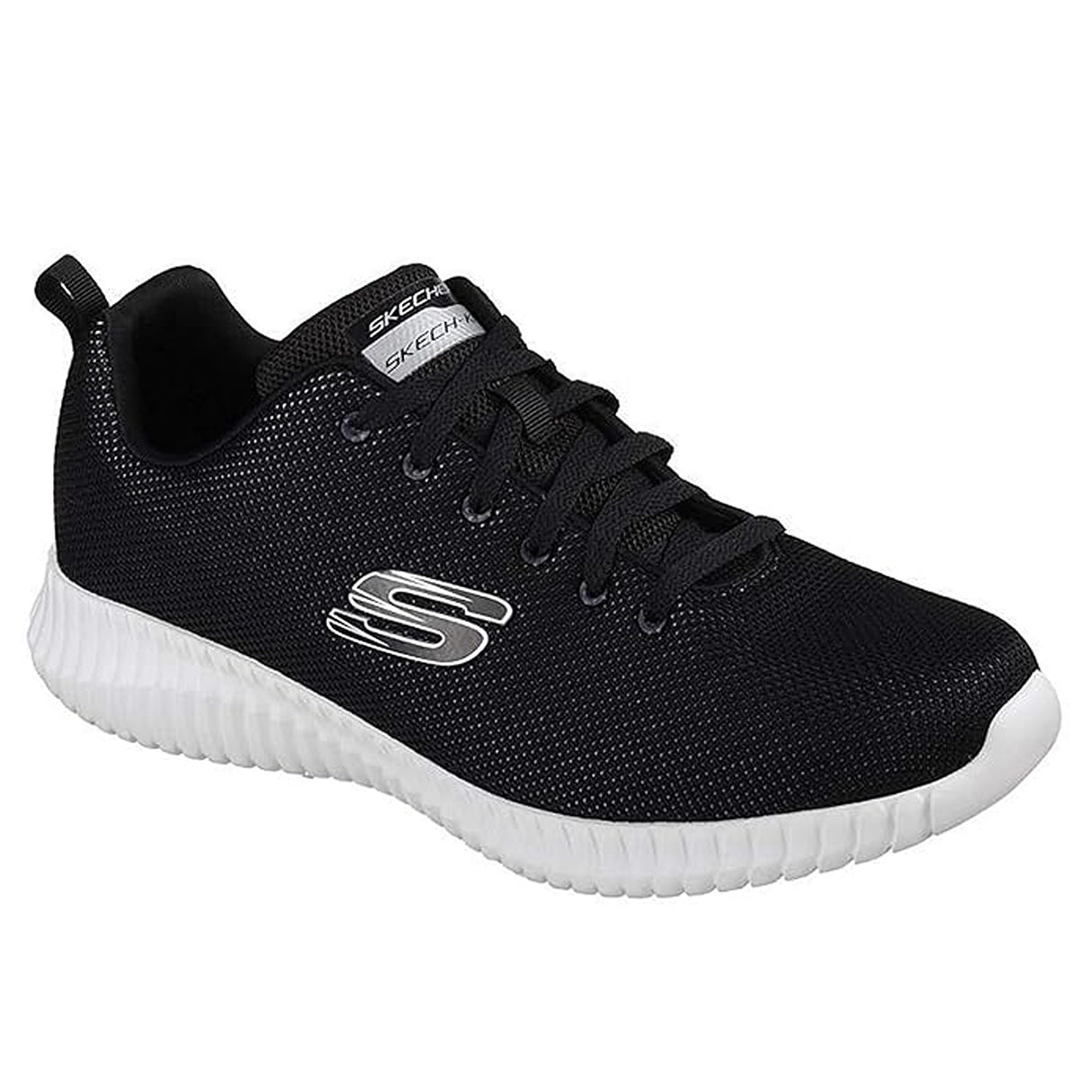 Skechers Men's Elite Flex Black White Training Shoes (52647-BKW)