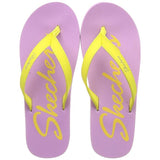 Skechers Women Thong Sandal Purple/Yell Slippers (NOMAST-88888349-PRYL)