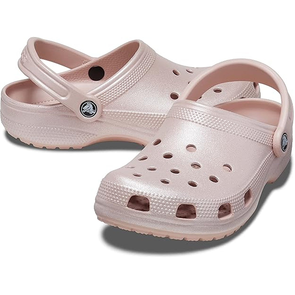 Crocs Womens Classic Shimmer Clog Pink Clay Classic Pink Clay Clog Men Adult (Pink Clay