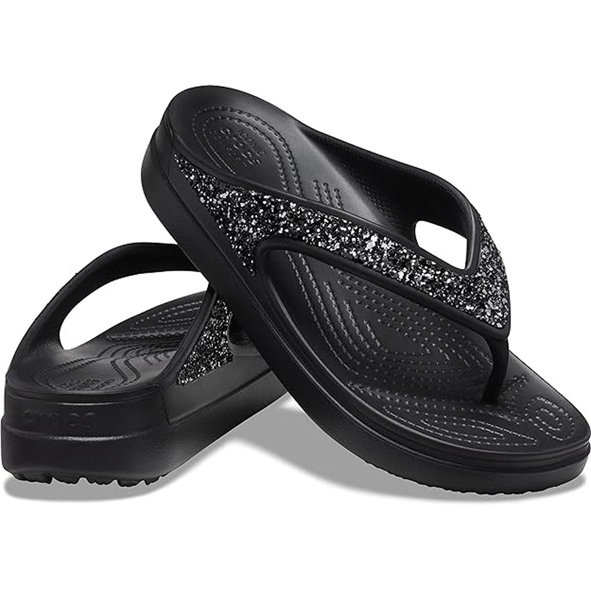 Crocs Women's Sloane Glitter Wedge Clog