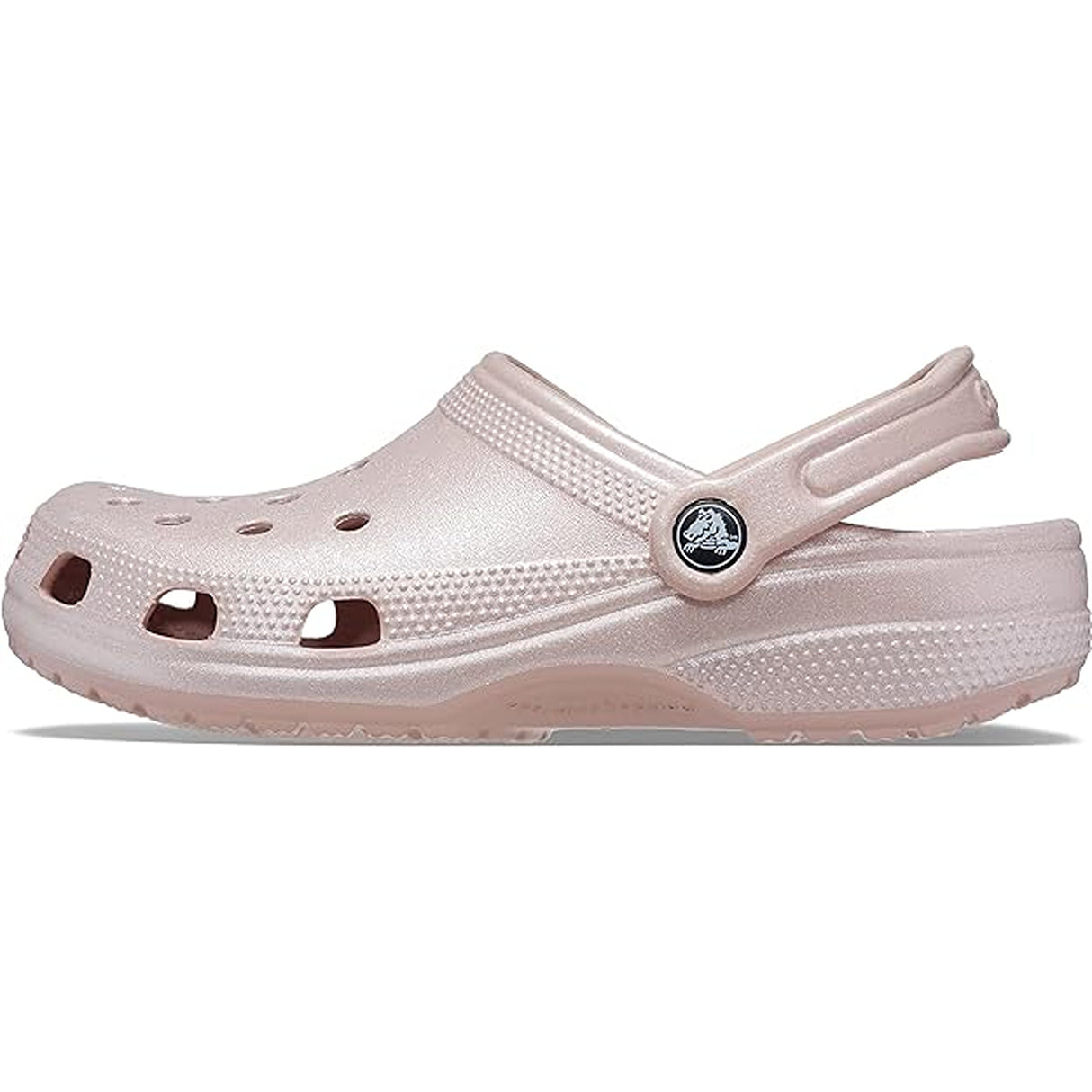 Crocs Womens Classic Shimmer Clog Pink Clay Classic Pink Clay Clog Men Adult (Pink Clay