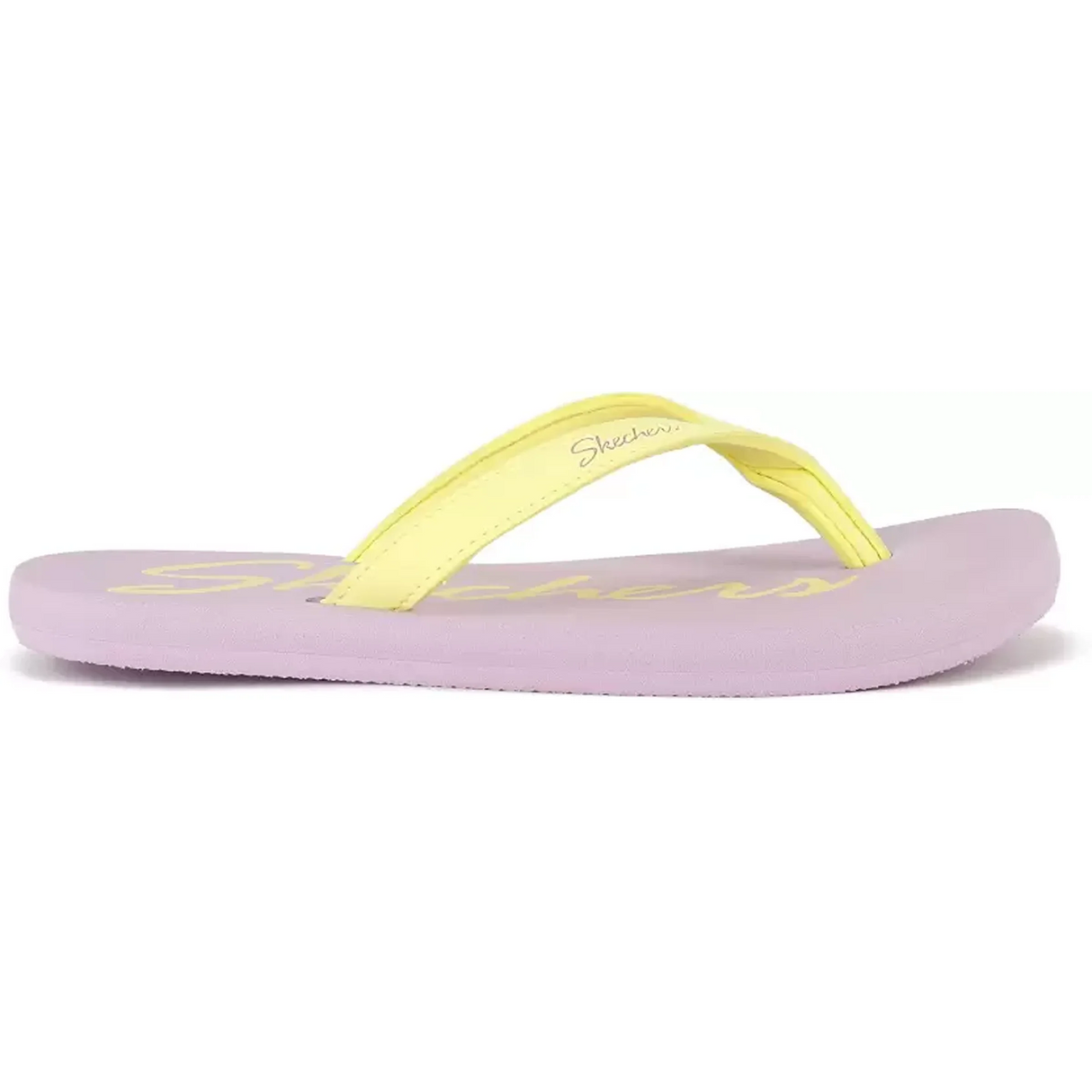 Skechers Women Thong Sandal Purple/Yell Slippers (NOMAST-88888349-PRYL)