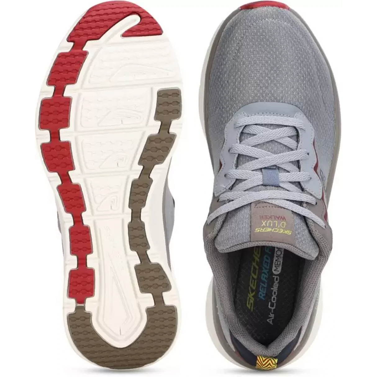 Skechers Brand Mens Dlux Walker Scrambler Sports Shoes (232264-MULT)