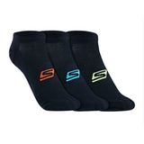 Skechers Nylon Womens Short Socks S20029Id-Blk M, Black(S20029ID-BLK_M)