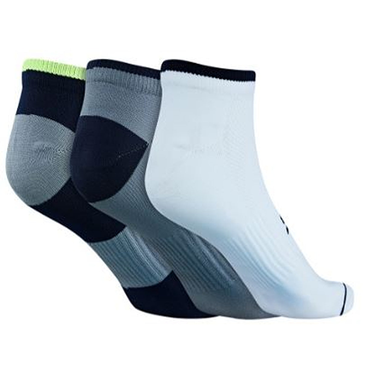 Skechers Polyester -Mens Ankle Length Socks & Hosiery(S20045ID-NVGY_L)