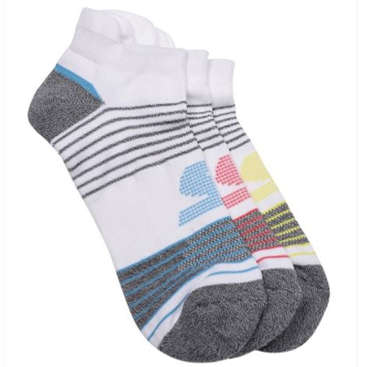 Skechers Polyester Womens S20047Id Ankle Length Socks-Medium, Assorted(S20047ID-MULT_M)