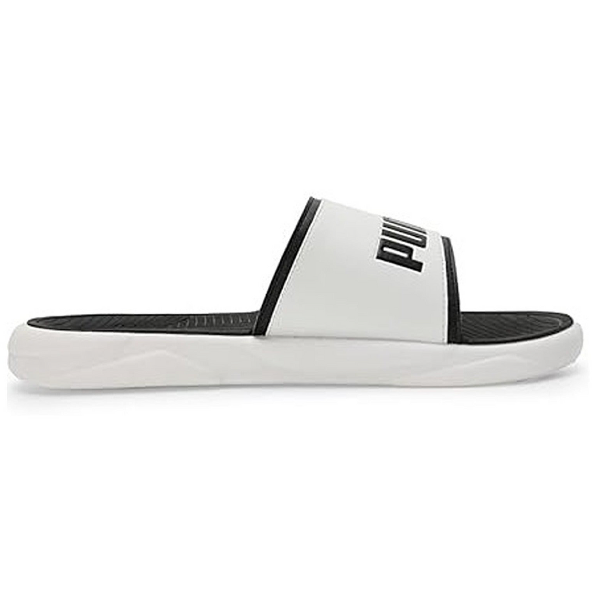 Puma Men-Adult Royalcat Comfort Lime Sheen-White-Black Slide (39769402)