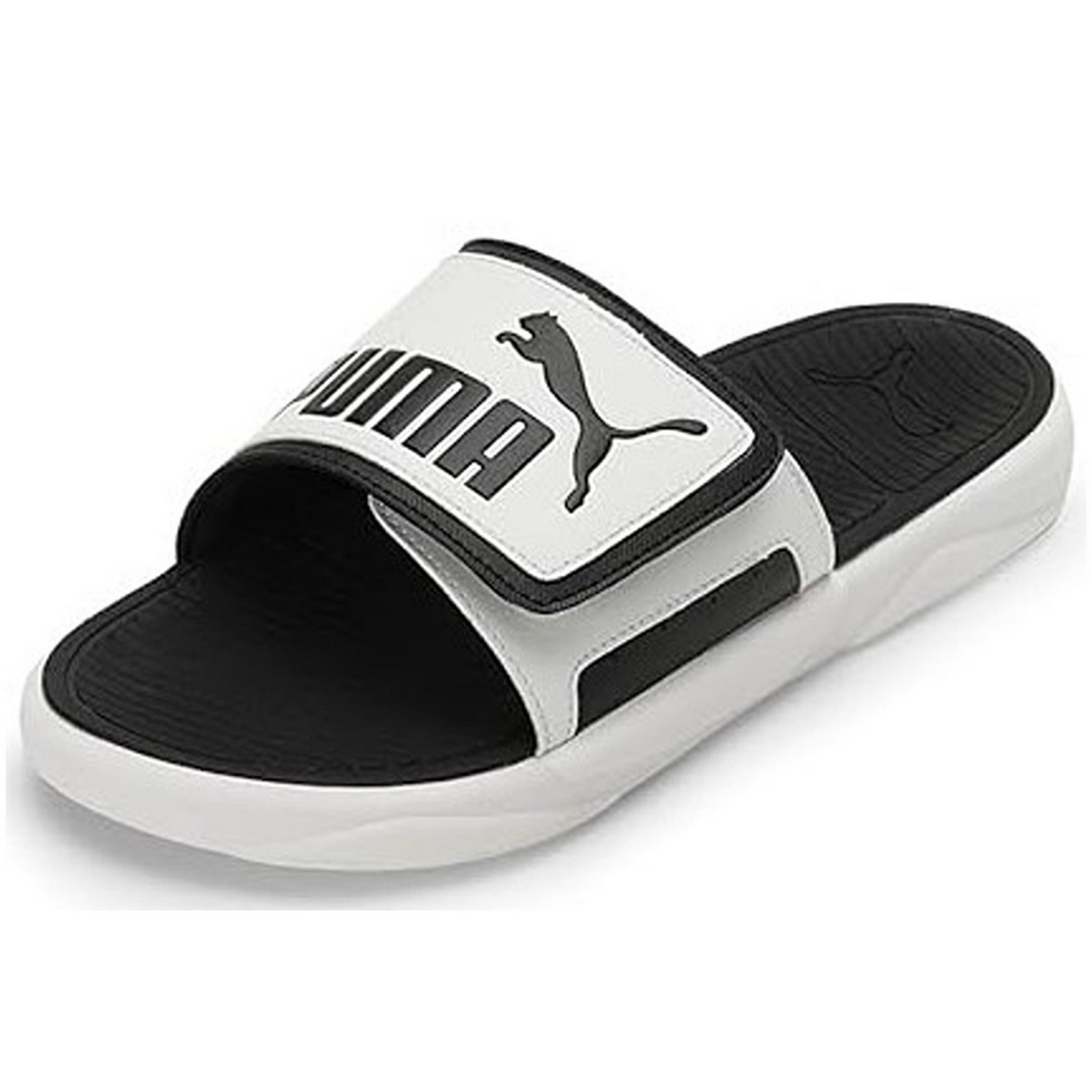 Puma Men-Adult Royalcat Comfort Lime Sheen-White-Black Slide (39769402)