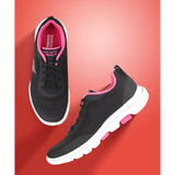SKECHERS GO WALK 5 - EXQUSITE Walking Shoes For Women  (Black) (15953-BKPK)