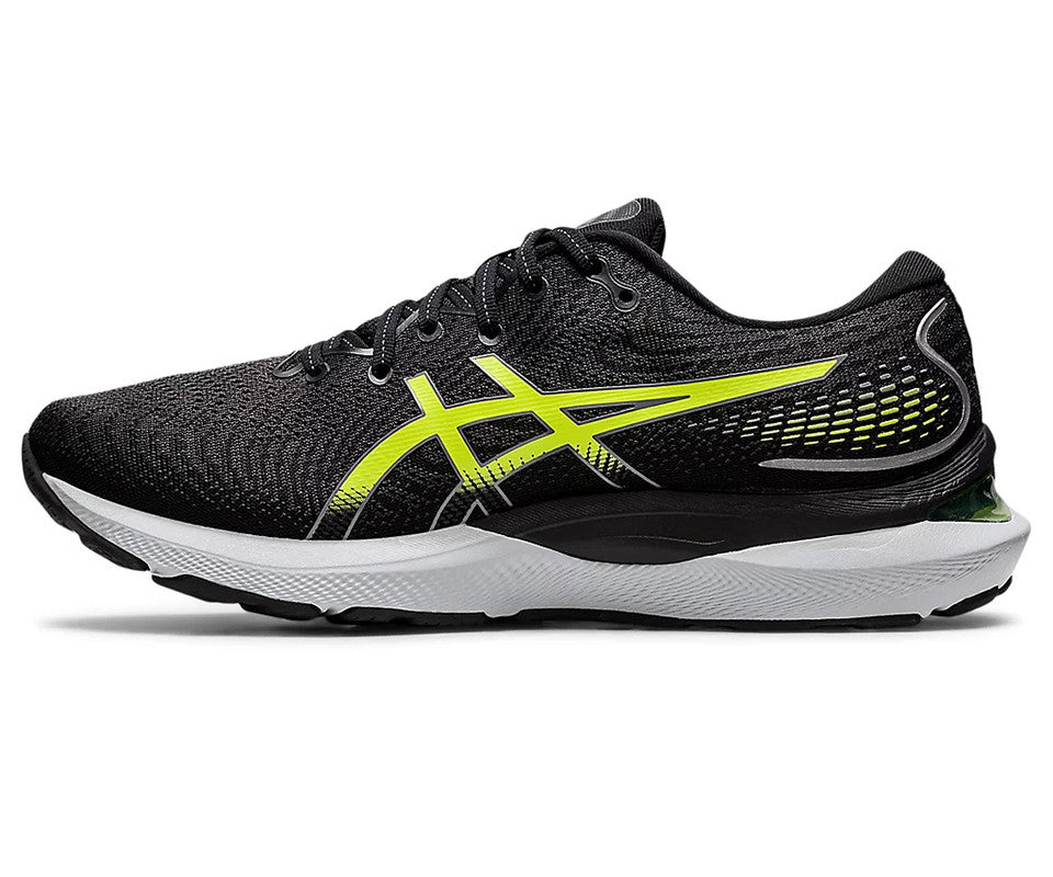 ASICS GEL-CUMULUS 24 Black/Hazard Green Sports Running Shoe