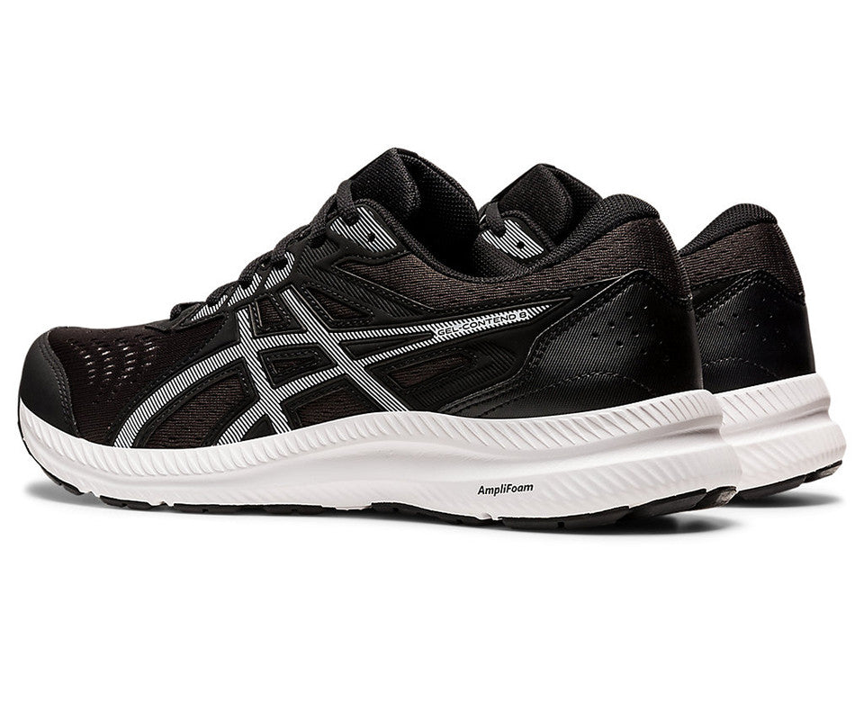 ASICS GEL-CONTEND 8 Black/White Sports Running Shoe